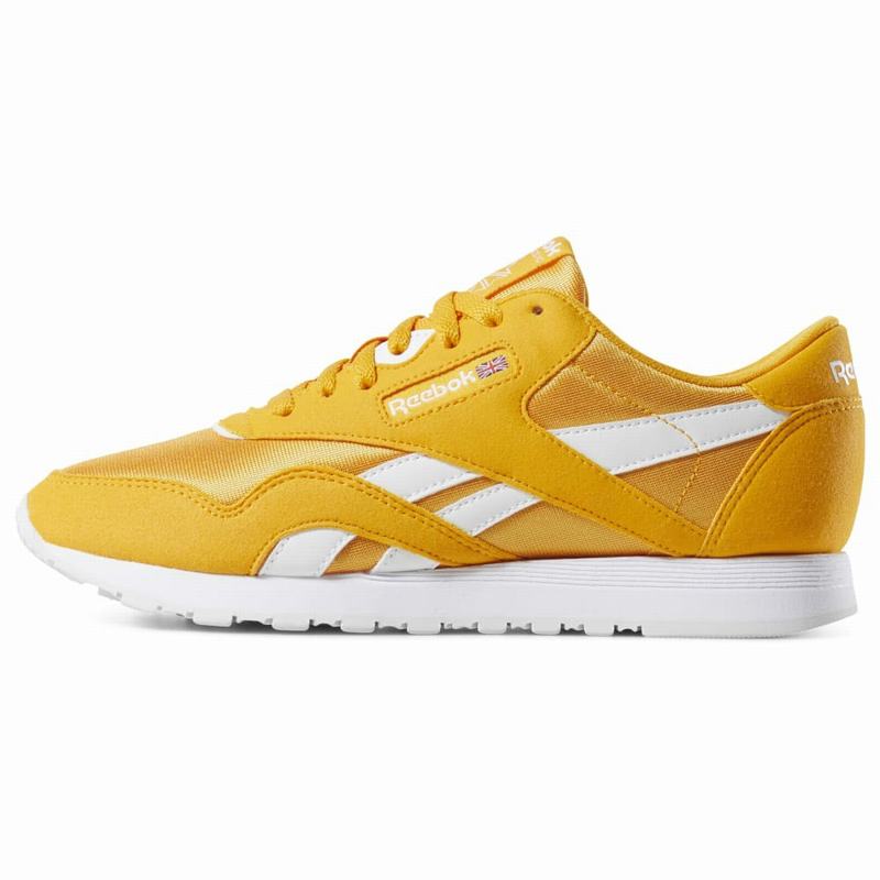 Tenisi Reebok Classic Nylon Color Dama Aurii/Albi Romania SH4359IM